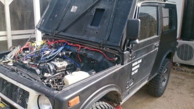 JA11にHT-06、HT-07流用タービンアダプター！ボルト付き！要補修！ジャンク！ JA11にHT-06、HT-07流用タービンアダプター！ボルト付き！要補修